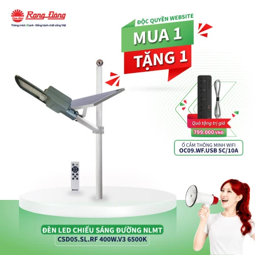 Đèn LED chiếu sáng đường NLMT CSD05.SL.RF 400W.V3 6500K